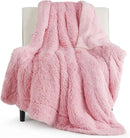 Bedsure GentleSoft Fluffy Pink Throw Blanket, Pink Decor Cozy Gifts for Teenage Girls, Soft Fuzzy Plush Thick Warm Furry Sherpa Fleece Faux Fur Throw Blanket for Couch, Cute Stuff for Women, 50x60 by CozyNest Decor