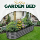Utopia Home Galvanized Raised Garden Bed, 6 by 2 by 1 feet Lightweight Planter Boxes Outdoor with Easy Assembly, Large Garden Bed for Vegetables, Fruits, Flowers, Dark Grey by GreenHaven Gardens