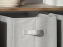 StorageWorks Storage Baskets for Shelves, Foldable Fabric Closet Storage Bins with Handles, Fabric Storage Bins Clothes Organizer, Light Grey, 3-Pack, Large by TinyTreasures Baby Boutique