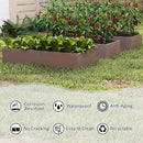 HDPE Raised Garden Bed 47.24 * 24.4 * 9.65 in,Vegetable Planter Bed Outdoor,Elevated Horticulture Planter Bed,Waterproof,Rot-Resistant and Non-Cracking Above Ground Garden Bed(Light Brown) by GreenHaven Gardens