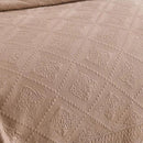 MarCielo 3-Piece 100% Cotton Oversized Bedspread Lightweight Quilt Coverlet Embroidery Farmhouse Bedding Set (TK Pale Taupe Camel, Oversized King (118"x106")) by CozyNest Decor