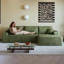 108" Sectional Couches for Living Room Modern Modular Sofa with L-Shape Couchs Upholstered Boneless Couch Deep Seat Sectional Couch with Chaise (Green, Right Facing Chaise+2Seaters) by CozyNest Decor