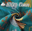 Cotton Throw Blanket 100% Muslin for Couch Bed 80''x 90'' Farmhouse Blanket 4-Layer Summer Blankets Boho Quilt Decor for All Seasons Cozy Soft Lightweight Knitted Warm Blanket Gifts for Women by CozyNest Decor