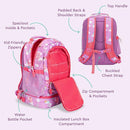 Bentgo Kids 2-in-1 Backpack & Insulated Lunch Bag - Durable 16” Backpack & Lunch Container in Unique Prints for School & Travel - Water Resistant, Padded & Large Compartments (Fairies) by TinyTreasures Baby Boutique