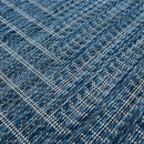 Adiva Rugs Outdoor Indoor Area Rug, Weather Resistant, Easy to Clean, Stain Resistant Floor Mat for Dining Room, Backyard, Deck, Patio (Azure Denim Blue, 6' X 9') by CozyNest Decor
