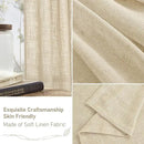 LAMIT Natural Linen Semi Sheer Curtains 63 Inch for Bedroom, Light Filtering Curtains Farmhouse Boho Bronze Grommet Drapes for Dining Room, 2 Panels (38 x 63 Inch, Linen) by CozyNest Decor