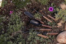 Barebones Garden Scoop - Garden Spoon - Stainless Steel Small Hand Shovel for Transplanting, Digging, and Planting - Great Home Gardening Hand Tools (Walnut/Black) by GreenHaven Gardens