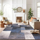 Rugshop Modern Distressed Boxes Area Rug 7' 10" x 10' Blue by TinyTreasures Baby Boutique