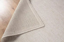 CAMILSON Easy Jute Round Rug 4ft Indoor Outdoor Off-White Color Fiber Area Rugs for Living Room and Patio Rug Herringbone Boho Woven Design Easy-Cleaning Washable Outside Carpet Alfombras (4 Round) by CozyNest Decor