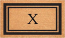 Calloway Mills 152963048X Black Border 30" x 48" Monogram Doormat Letter (X) by CozyNest Decor