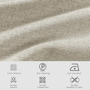 Macochico Pinch Pleated 100% Blackout Curtains Ivory White Linen Curtains for Bedroom Living Room Farmhouse Thermal Insulated Window Panels Pleated Curtains with Hooks and Tieback 52”Wx72”L 1 Panel by CozyNest Decor