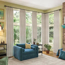 RAIN CITY Extra Long Blackout Curtains 130 Inches Long,Custom Length High Ceiling Tall Draperies for Large Windows Living Room Back Tab Rod Pocket with Hooks(50 x 130-in Beige 2PCs) by CozyNest Decor