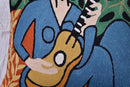 The Music Matisse Decorative Pillow Cover Handembroidered Wool 18x18 by CozyNest Decor
