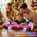 SISIGAD Scooters for Kids Ages 6-12, with Built-in Bluetooth Speaker and 6.5" Colorful Lights Wheels, Safety Certified Self Balancing Scooter Gift for Kids by TinyTreasures Baby Boutique