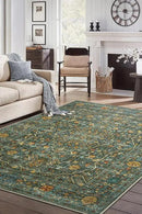 Keen Home Design 6x9 Rug - Machine Washable Area Rug with Non-Slip Backing, Ideal for Living Room, Dining Room, Bedroom - Vintage, Easy Clean, Durable, Low Pile Rug - (6' x 9') by CozyNest Decor