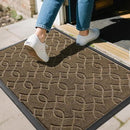 Yimobra Front Door Mats Outside Entrance, 36x24 All-Season Waterproof Welcome Matt Outdoor, All-Weather Non-Slip Doormat, Non Slip Porch Patio Indoor Entrance Mat, Brown by CozyNest Decor