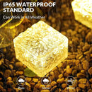 Solar Brick Lights - Outdoor Waterproof Patio Decor, 2.8 * 2.8in Garden Lights for Outside 4 Packs, Patio, Yard, Walkway, Pathway by GreenHaven Gardens