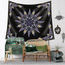 Damanse Floral Tapestry Wall Hanging Cute,Boho Wall Tapestry for Bedroom Aesthetic,Mandala Living Room Decor for Teen Girls (Purple, 49.20" x 59.10") by CozyNest Decor
