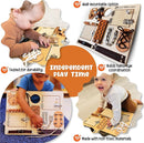 10-in-1 Montessori Busy Board for Toddlers - Safe, Durable Sensory Activity Board with Locks, Shoelaces & More - Perfect Educational Toy Built for Growth & Travel - Recommended for Ages 3 Years & Up by TinyTreasures Baby Boutique