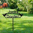 Personalized Metal Garden Sign with Stake, Custom Garden Decor for Outdoor, Custom Family Name Sign, Patio Decorations, Lawn Art, Farmhouse Decorative, Housewarming Gift (CstmDesign9) by CozyNest Decor