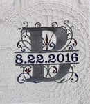 Personalized Baby Blanket Baby Quilt Monogrammed Blankets for Boys and Girls Embroidered Baby Gifts Letter & Date by TinyTreasures Baby Boutique
