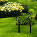 Personalized Metal Garden Sign with Stake, Custom Garden Decor for Outdoor, Custom Family Name Sign, Patio Decorations, Lawn Art, Farmhouse Decorative, Housewarming Gift (CstmDesign12) by CozyNest Decor