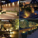 Solar Spot Lights Outdoor, Solar Landscape Spotlights IP65 Waterproof 9.8ft Cable, Dusk to Dawn Solar Uplights for Tree Garden Yard Driveway Porch Walkway Pool (6-in-1, 3000K Warm White) by GreenHaven Gardens