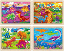 SYNARRY Large Wooden Dinosaur Puzzles for Toddlers 2-4, Wood Dino Puzzles for Kids Ages 4-6, Dinosaur Toys for Kids 3-5, Preschool Educational Children Learning Gifts for 3 4 5 Year Old Boys Girls by TinyTreasures Baby Boutique