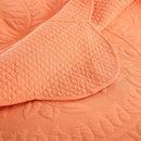 MarCielo 3-Piece 100% Cotton Oversized Bedspread Lightweight Quilt Coverlet Embroidery Farmhouse Bedding Set T0 (Salmon, Oversized Queen (100"x106")) by CozyNest Decor