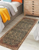 Keen Home Design 2x10 Rug - Machine Washable Runner with Non-Slip Backing, Ideal for Hallway, Entryway, Kitchen, Laundry Room - Vintage, Easy Clean, Durable, Low Pile Rug - (2'6" x 10') by CozyNest Decor