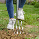 Berry&Bird Garden Digging Fork, 37.4" Stainless Steel Garden Spading Fork with D-Grip Handle, 4-Tine Heavy Duty Long Handled Pitchfork with Ash Wood Handle for Digging, Planting, Cultivating, Aerating by GreenHaven Gardens