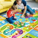 Kids Rug for Playroom, Kids Baby Playmat with Alphabet, Month, Weather, Week and Shapes ABC Educational Rug, Play Mat Carpet for Bedroom Classroom (78.7X59 INCH, Ferris Wheel) by TinyTreasures Baby Boutique