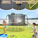 10FT 12FT 14FT 16FT Pumpkin Trampoline for Kids Adults, ASTM Approved Outdoor Recreational Trampoline with Basketball Hoop, Enclosure Net, Yellow by TinyTreasures Baby Boutique