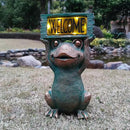 Frog Solar Welcome Garden Statues Outdoor Décor- Frog Figurines Solar LED Light Lawn Ornaments - Yard Decorations for Patio, Balcony, Backyard -Unique House Warming Gifts for Mom by CozyNest Decor