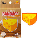 BioSwiss Bandages, Cheese Shaped Self Adhesive Bandage, Latex Free Wound Care, Fun First Aid Kit Supplies for Kids and Adults, 24 Count by TinyTreasures Baby Boutique