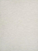 Nourison Home Positano 9' x 12' Light Grey Modern Indoor/Outdoor Rug Polypropylene by GreenHaven Gardens