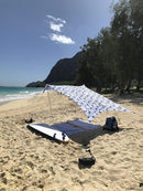 Neso Tents Beach Tent with Sand Anchor, Portable Canopy Sunshade - 7' x 7' - Patented Reinforced Corners(Shibori) by TinyTreasures Baby Boutique