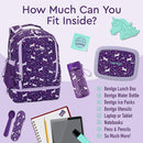Bentgo Kids 2-in-1 Backpack & Insulated Lunch Bag - Durable 16” Backpack & Lunch Container in Unique Prints for School & Travel - Water Resistant, Padded & Large Compartments (Unicorn) by TinyTreasures Baby Boutique