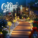 SOLPEX Solar Garden Lights String, 6 Pack Outdoor Christmas Decoration Warm White Solar Powered Cracked Glass Ball Lights, Waterproof for Patio Decoration by GreenHaven Gardens