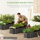 Best Choice Products 4x2x1ft Outdoor Metal Raised Garden Bed, Oval Deep Root Planter Box for Vegetables, Flowers, Herbs, and Succulents w/ 51 Gallon Capacity, Rubber Edge Guard - Beige by GreenHaven Gardens