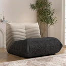 Bean Bag Chair, Fireside Chair Bean Bag Sofa Large Bean Bag Chair for Adults, Bean Bag Chairs for Teens with High Density Comfortable Foam, Memory Foam Bean Bag for Living Room, Bedroom (Black&White) by CozyNest Decor
