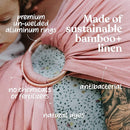 Nalakai Luxury Ring Sling Baby Carrier, Soft Linen Blend Baby Sling, Baby Wrap, Wear Your Little One Close to Your Heart, Comfort, Style by TinyTreasures Baby Boutique