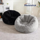 Hobestluk Bean Bag Chairs Large Bean Bag Couch for Adults Stuffed Sofa Chair Comfy Giant Bean Bag Chair with Spacious Design for Reading, Playing or Relaxing (Grey) by CozyNest Decor