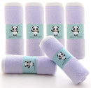 HIPHOP PANDA Baby Washcloths, Rayon Made from Bamboo - 2 Layer Ultra Soft Absorbent Newborn Bath Face Towel - Reusable Baby Wipes for Delicate Skin - Purple, 6 Pack by TinyTreasures Baby Boutique