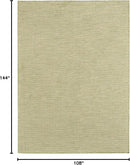 Nourison Home Positano Indoor/Outdoor Green 9' x 12' Area Rug, Easy Cleaning, Non Shedding, Bed Room, Living Room, Dining Room, Backyard, Deck, Patio (9x12) by GreenHaven Gardens