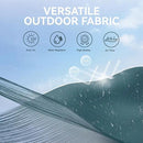 GREEN PARTY 10ft Outdoor Patio Umbrella, Auto-Tilt Market Table Umbrellas with Crank, 8 Sturdy Ribs & 1.5" Pole UV Protection for Garden Deck Backyard Pool by GreenHaven Gardens