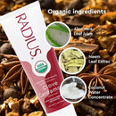 RADIUS USDA Organic Toothpaste 3oz Non Toxic Chemical-Free Gluten-Free Designed to Improve Gum Health & Prevent Cavity - Clove Cardamom - Pack of 2 by CozyNest Decor