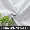 MIULEE Linen Blackout Curtains for Bedroom Solid 100% Blackout Thermal Insulated Grayish White Curtains Grommet Room Darkening Curtains/Drapes for Living Room 42x90 Inch (2 Panels) by TinyTreasures Baby Boutique