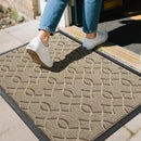 Yimobra Front Door Mat Outdoor Indoor 29.5x17, All-Season, All-Weather, Heavy Duty Welcome Door Mats Outside Entrance, Non Slip Porch Patio Entrance Mat, Light Beige by CozyNest Decor