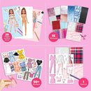 BSCOOL Fashion Studio Drawing, Coloring & Little Designer Creativity Book for Kids 4 and Up with Stickers, Stencils, Textures - Creative Fashion Design Sketchbook for Girls by TinyTreasures Baby Boutique